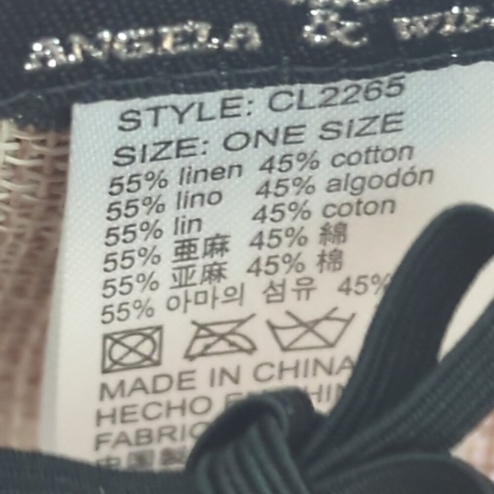 Angela & William Hat One Size Women's Beige Style #CL2265 Adjustable NEW-lp - Picture 10 of 10
